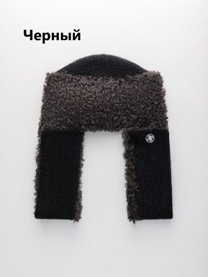 Шапка ушанка женская на флисе с шерстью мериноса цвета выбирайте при заказе