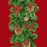 Салфетка-дорожка на стол хлопковая &quot;Еловый аромат&quot; арт. 29282-1 тк