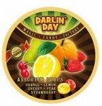 DARLIN DAY Карамель, ассорти со вкусом: лимона, апельсина, клубники, вишни, груши, 180 г 1*12шт