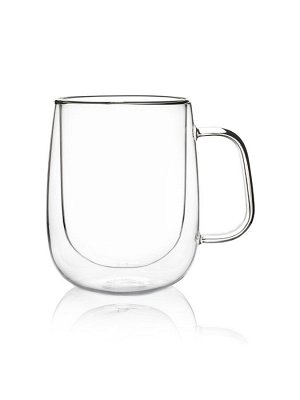 Набор из 2х чашек (ITALCO DOUBLE WALL GLASS CUPS) [355 мл., стекло]