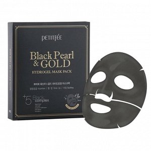 Petitfee Black Pearl & Gold Hydrogel Mask Pack  маска для лица с черным жемчугом