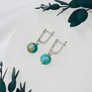 Серьги из Хризоколлы