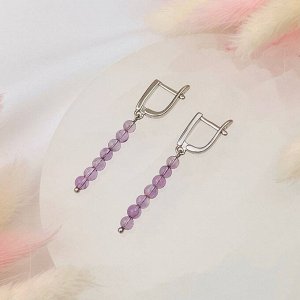 Серьги из лавандового Аметиста