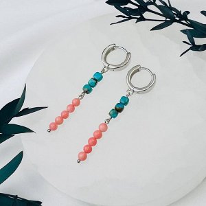 Серьги из Бирюзы и Коралла