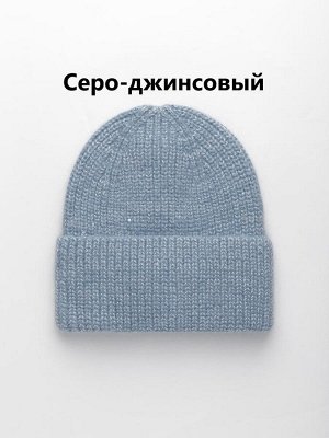 Шапка женская двойная из ангоры цвета выбирайте при заказе
