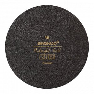 Элегантный набор обеденных тарелок "Midnight Gold" – 2 шт. (26,5x21x3,5 см), 1 шт.