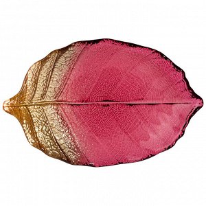 Элегантное блюдо "LEAF" Бордо, 21 см - Идеальный акцент для вашего стола, 1 шт.