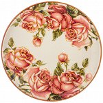Подставочная тарелка &quot;Корейская Роза&quot; 26x26 см, высота 3 см - Элегантный элемент сервировки, 1 шт.