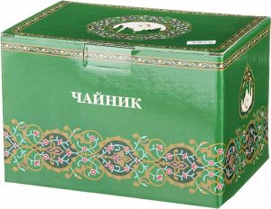 Фарфоровый чайник "Ихлас и Ан-Нас" 1600 мл с золотым восточным орнаментом — эксклюзивная коллекция "Суры из Корана" от LEFARD, 1 шт.