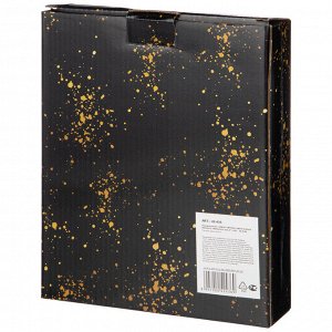 Элегантный набор закусочных тарелок "Midnight Gold" - 2 шт. (22x18.5x3 см), 1 шт.