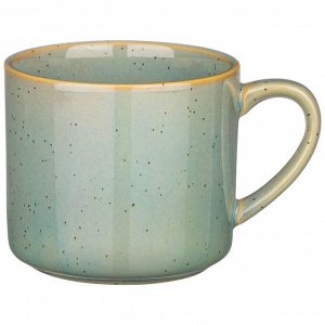 Кружка LUSTER 300 мл с ярким зеленым дизайном - 12x9x8 см, 1 шт.