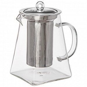 Заварочный чайник из боросиликатного стекла с фильтром, 800 мл — Crystal Tea Premium, 1 шт.