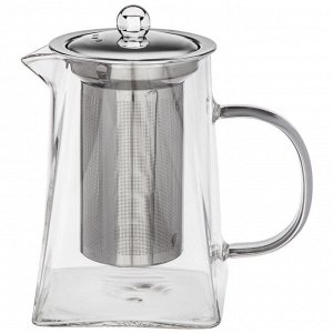 Заварочный чайник из боросиликатного стекла с фильтром, 800 мл — Crystal Tea Premium, 1 шт.