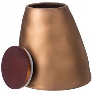 Стильная банка для сыпучих продуктов "BRONZE" 14,5x14 см, 1300 мл