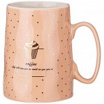 Кружка для кофе &quot;Кофемания&quot; 500 мл, 12x8x12 см - идеальный аксессуар для истинных ценителей кофе, 1 шт.