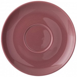 Чайный набор из упрочнённого фарфора FUSION Cranberry Style на 2 персоны, 4 предмета, 290 мл — стильный подарок в модных брусничных оттенках, 1 шт.