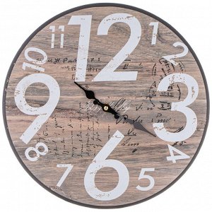 Стильные настенные часы 33.8x33.8 см - Элегантный декор для вашего интерьера, 1 шт.