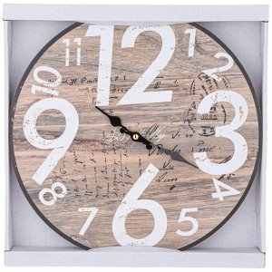 Стильные настенные часы 33.8x33.8 см - Элегантный декор для вашего интерьера, 1 шт.