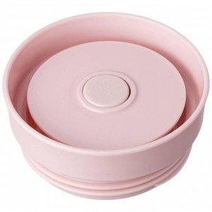 Термокружка AGNESS Tudor 380 мл с 360°-крышкой и кнопкой-стоппером, нерж. сталь 18/10, вакуум + медная прослойка