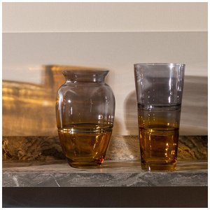 Элегантная коричневая ваза "NOVA" 16,5x26,5 см, 1 шт.