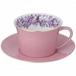 Чайная пара &quot;LILAC&quot; 250 мл - Элегантный набор для чаепития, 1 шт.