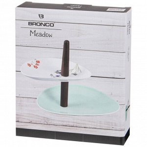 Двухъярусная ваза "Meadow" высота 20 см / 24 см - Элегантный декор для вашего интерьера, 1 шт.