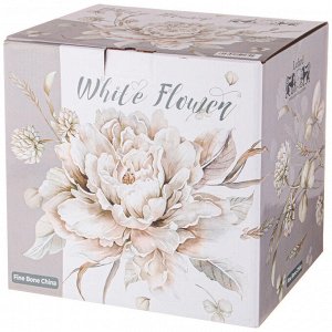 Элегантный обеденный набор посуды "White Flower" на 4 персоны (12 предметов): тарелки 25,5 см и 20,5 см, миска 750 мл, салатник 18 см, 1 шт.