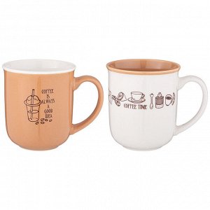 Элегантный набор кружек "Coffee Time" на 2 персоны, 400 мл, 1 шт.