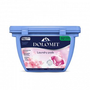Капсулы для стирки белья MARABU DOLOMIT,забота о ткани вишня монморанси 52 шт.*8, 36 упак/кор
