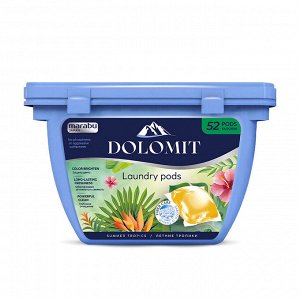 Капсулы для стирки белья MARABU DOLOMIT, тропические фрукты и цветы 52 шт.; 36 уп/кор