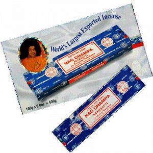 SATYA прямоуг. благовония Nag Champa НАГ ЧАМПА 100гр. блок 6 шт.