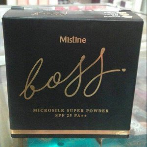 Тайская компактная пудра Mistine Boss microsilk Super Powder SPF25 PA++ 10 g.