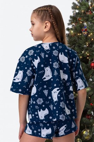 Хлопковая пижама для девочки Happyfox