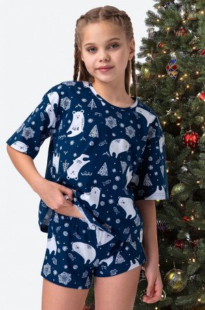 Хлопковая пижама для девочки Happyfox
