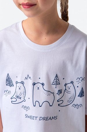 Хлопковая пижама для девочки Happyfox