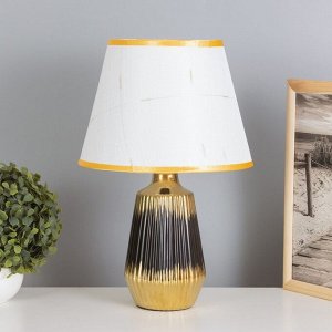 Лампа настольная «Кармен» 1x40 Вт Е14 черный/золото 24x24x40 см