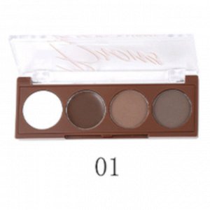 FARRES 1822-01 Тени для бровей "Perfect Brows" 4 цвета