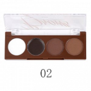 FARRES 1822-02 Тени для бровей "Perfect Brows" 4 цвета