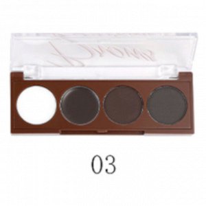 FARRES 1822-03 Тени для бровей "Perfect Brows" 4 цвета