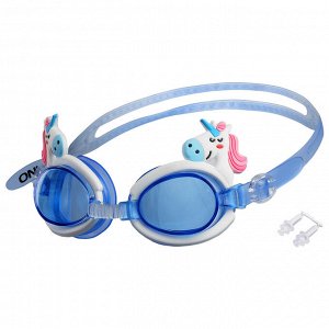 Очки для плавания «Единорог», детские, цвета МИКС