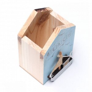 Карандашница дерево TAKE IT EASY «Пляж», 13x8x6 см