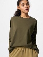 UNIQLO Airism - мягкий лонгслив с длинным рукавом