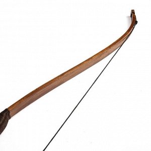 Сувенирное деревянное оружие "Лук фигурный", 170 см, взрослый, коричневый, массив ясеня
