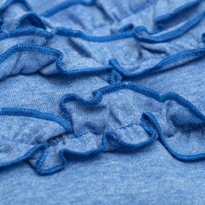 Трусы-шорты для девочки «Полевые цветы», рост 74 см (48), цвет голубой