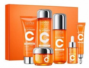 OBO Sadoer Vitamin C Набор 6пр. (тоник*130+сывор*30+крем*50+лосьон*100+пенка*100+крем*20) 1уп. / 16ш