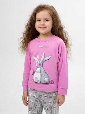 Пижама детская, модель 324, трикотаж (Зайчата )