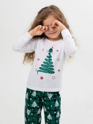 Пижама детская, модель 324, трикотаж (Змейка, зелёный)
