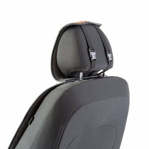 Накидки на передние сиденья CarPerformance, 2 шт. материал  fiberflax (мягкий лен), мелкое плетение, прострочка ромб, поролон 10 мм., противоскользящая подкладка , корич./бежевый