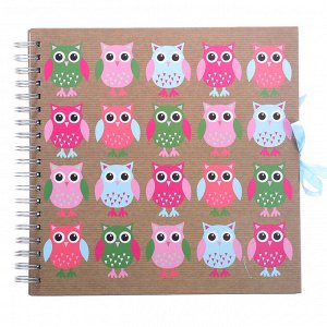 Фотоальбом на 25 листов 10х15 см Innova Scrapbooks - Owls на пружине