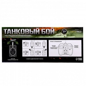 Танковый бой «Военная стратегия», на радиоуправлении, 2 танка, свет и звук
